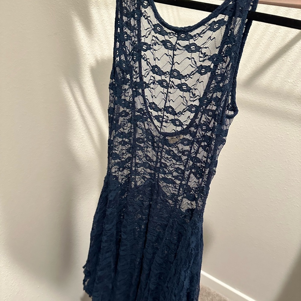 RARE Free People Royal Blue Courtship Dress